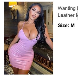 Baby Pink latex dress